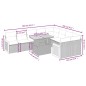 vidaXL Set de sofás de jardín 10 pzas cojines ratán sintético negro vidaXL Set de sofás de jardín 10 pzas cojines ratán sintético negro