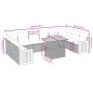 vidaXL Set de sofás de jardín 11 pzas y cojines ratán sintético negro vidaXL Set de sofás de jardín 11 pzas y cojines ratán sintético negro