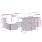 vidaXL Set de comedor de jardín 7 pzas y cojines ratán sintético negro vidaXL Set de comedor de jardín 7 pzas y cojines ratán sintético negro