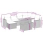 vidaXL Set de sofás de jardín 8 piezas y cojines ratán sintético negro vidaXL Set de sofás de jardín 8 piezas y cojines ratán sintético negro