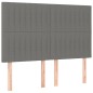 vidaXL Cama box spring con colchón tela gris oscuro 140x200 cm vidaXL Cama box spring con colchón tela gris oscuro 140x200 cm