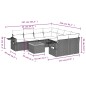 vidaXL Set de muebles de jardín 9 pzas y cojines ratán sintético gris vidaXL Set de muebles de jardín 9 pzas y cojines ratán sintético gris