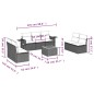 vidaXL Set de sofás de jardín 8 pzas y cojines ratán sintético gris vidaXL Set de sofás de jardín 8 pzas y cojines ratán sintético gris