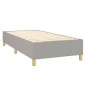 vidaXL Cama box spring con colchón tela gris claro 80x200 cm vidaXL Cama box spring con colchón tela gris claro 80x200 cm