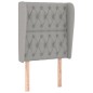 vidaXL Cama box spring con colchón tela gris claro 80x200 cm vidaXL Cama box spring con colchón tela gris claro 80x200 cm