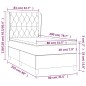 vidaXL Cama box spring con colchón tela gris claro 80x200 cm vidaXL Cama box spring con colchón tela gris claro 80x200 cm