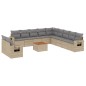 vidaXL Set de sofás de jardín 12 pzas y cojines ratán sintético marrón vidaXL Set de sofás de jardín 12 pzas y cojines ratán sintético marrón