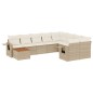 vidaXL Juego de sofás jardín con cojines beige 10 pzas ratán sintético vidaXL Juego de sofás jardín con cojines beige 10 pzas ratán sintético