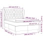 vidaXL Cama box spring con colchón tela color crema 140x190 cm vidaXL Cama box spring con colchón tela color crema 140x190 cm