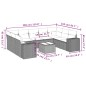vidaXL Set de sofás de jardín 10 pzas con cojines ratán sintético gris vidaXL Set de sofás de jardín 10 pzas con cojines ratán sintético gris
