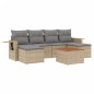 vidaXL Set sofás de jardín 7 piezas y cojines ratán sintético beige vidaXL Set sofás de jardín 7 piezas y cojines ratán sintético beige