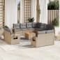 vidaXL Set de sofás de jardín 12 pzas y cojines ratán sintético marrón vidaXL Set de sofás de jardín 12 pzas y cojines ratán sintético marrón