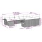 vidaXL Set de sofás de jardín 11pzas con cojines ratán sintético beige