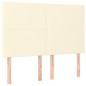 vidaXL Cama box spring con colchón cuero sintético crema 140x190 cm vidaXL Cama box spring con colchón cuero sintético crema 140x190 cm