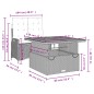 vidaXL Set comedor de jardín 2 pzas con cojines ratán sintético negro vidaXL Set comedor de jardín 2 pzas con cojines ratán sintético negro