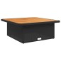 vidaXL Set comedor de jardín 2 pzas con cojines ratán sintético negro vidaXL Set comedor de jardín 2 pzas con cojines ratán sintético negro