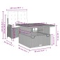 vidaXL Set comedor de jardín 2 pzas con cojines ratán sintético negro vidaXL Set comedor de jardín 2 pzas con cojines ratán sintético negro