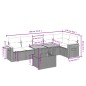 vidaXL Set de comedor de jardín 7 pzas y cojines ratán sintético negro vidaXL Set de comedor de jardín 7 pzas y cojines ratán sintético negro