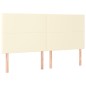 vidaXL Cama box spring con colchón cuero sintético crema 160x200 cm vidaXL Cama box spring con colchón cuero sintético crema 160x200 cm