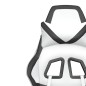 vidaXL Silla gaming de masaje cuero sintético blanco y negro vidaXL Silla gaming de masaje cuero sintético blanco y negro