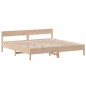 vidaXL Estructura de cama con cabecero madera maciza de pino 200x200cm vidaXL Estructura de cama con cabecero madera maciza de pino 200x200cm