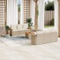 vidaXL Set sofás de jardín 7 piezas y cojines ratán sintético beige vidaXL Set sofás de jardín 7 piezas y cojines ratán sintético beige