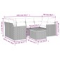 vidaXL Set sofás de jardín 7 piezas y cojines ratán sintético beige vidaXL Set sofás de jardín 7 piezas y cojines ratán sintético beige