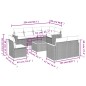 vidaXL Set de sofás de jardín 8 piezas y cojines ratán sintético negro vidaXL Set de sofás de jardín 8 piezas y cojines ratán sintético negro