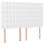 vidaXL Cama box spring con colchón cuero sintético blanco 140x200cm vidaXL Cama box spring con colchón cuero sintético blanco 140x200cm