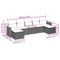 vidaXL Set de sofás de jardín 7 piezas con cojines ratán PE gris vidaXL Set de sofás de jardín 7 piezas con cojines ratán PE gris