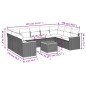 vidaXL Set de sofás de jardín 10 pzas cojines ratán sintético negro vidaXL Set de sofás de jardín 10 pzas cojines ratán sintético negro