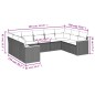 vidaXL Set de sofás de jardín 9 pzas con cojines ratán sintético beige vidaXL Set de sofás de jardín 9 pzas con cojines ratán sintético beige
