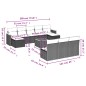 vidaXL Set de sofás de jardín 11 pzas y cojines ratán sintético negro vidaXL Set de sofás de jardín 11 pzas y cojines ratán sintético negro