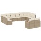 vidaXL Set de sofás de jardín 12 pzas y cojines ratán sintético marrón vidaXL Set de sofás de jardín 12 pzas y cojines ratán sintético marrón