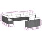 vidaXL Set de sofás de jardín 12 pzas y cojines ratán sintético marrón vidaXL Set de sofás de jardín 12 pzas y cojines ratán sintético marrón