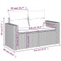 vidaXL Set de sofás de jardín 4 pzas y cojines ratán sintético gris vidaXL Set de sofás de jardín 4 pzas y cojines ratán sintético gris