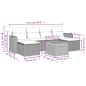 vidaXL Set de comedor de jardín 7 pzas y cojines ratán sintético negro vidaXL Set de comedor de jardín 7 pzas y cojines ratán sintético negro