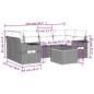 vidaXL Set de comedor de jardín 7 pzas y cojines ratán sintético negro vidaXL Set de comedor de jardín 7 pzas y cojines ratán sintético negro