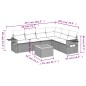 vidaXL Set sofás de jardín 7 piezas y cojines ratán sintético beige vidaXL Set sofás de jardín 7 piezas y cojines ratán sintético beige