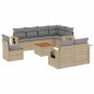 vidaXL Juego de sofás jardín con cojines beige mezcla 9 pzas ratán PE vidaXL Juego de sofás jardín con cojines beige mezcla 9 pzas ratán PE