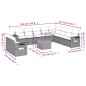 vidaXL Set de sofás de jardín 11 pzas y cojines ratán sintético negro vidaXL Set de sofás de jardín 11 pzas y cojines ratán sintético negro