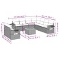 vidaXL Set de sofás de jardín 10 pzas cojines ratán sintético negro vidaXL Set de sofás de jardín 10 pzas cojines ratán sintético negro