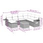 vidaXL Set de sofás de jardín 8 piezas y cojines ratán sintético negro vidaXL Set de sofás de jardín 8 piezas y cojines ratán sintético negro