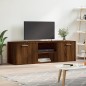 vidaXL Mueble de TV madera de ingeniería marrón roble 120x34x37 cm vidaXL Mueble de TV madera de ingeniería marrón roble 120x34x37 cm