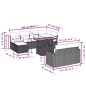 vidaXL Set de sofás de jardín 11 pzas y cojines ratán sintético negro vidaXL Set de sofás de jardín 11 pzas y cojines ratán sintético negro