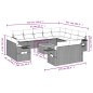 vidaXL Set de sofás de jardín y cojines 13 pzas ratán sintético negro vidaXL Set de sofás de jardín y cojines 13 pzas ratán sintético negro