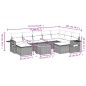vidaXL Set de sofás de jardín 10 pzas con cojines ratán sintético gris vidaXL Set de sofás de jardín 10 pzas con cojines ratán sintético gris