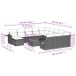 vidaXL Set de sofás de jardín y cojines 13 pzas ratán sintético negro vidaXL Set de sofás de jardín y cojines 13 pzas ratán sintético negro