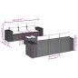 vidaXL Set sofás de jardín 7 piezas y cojines ratán sintético beige vidaXL Set sofás de jardín 7 piezas y cojines ratán sintético beige