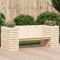 vidaXL Banco con jardineras madera maciza de pino 167,5x60x65 cm vidaXL Banco con jardineras madera maciza de pino 167,5x60x65 cm